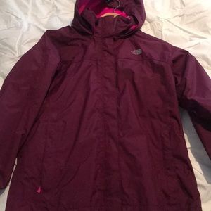 (All offers accepted) The North Face purple coat